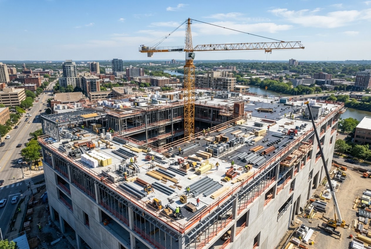 Using aerial photos to turn construction projects into sales tools