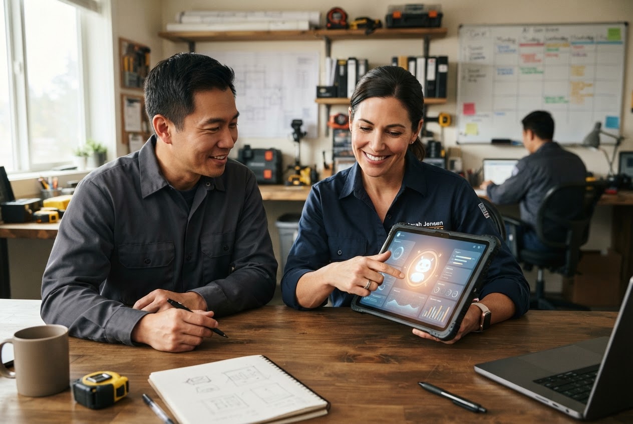 Using AI coworker automation to reduce repetitive contractor tasks