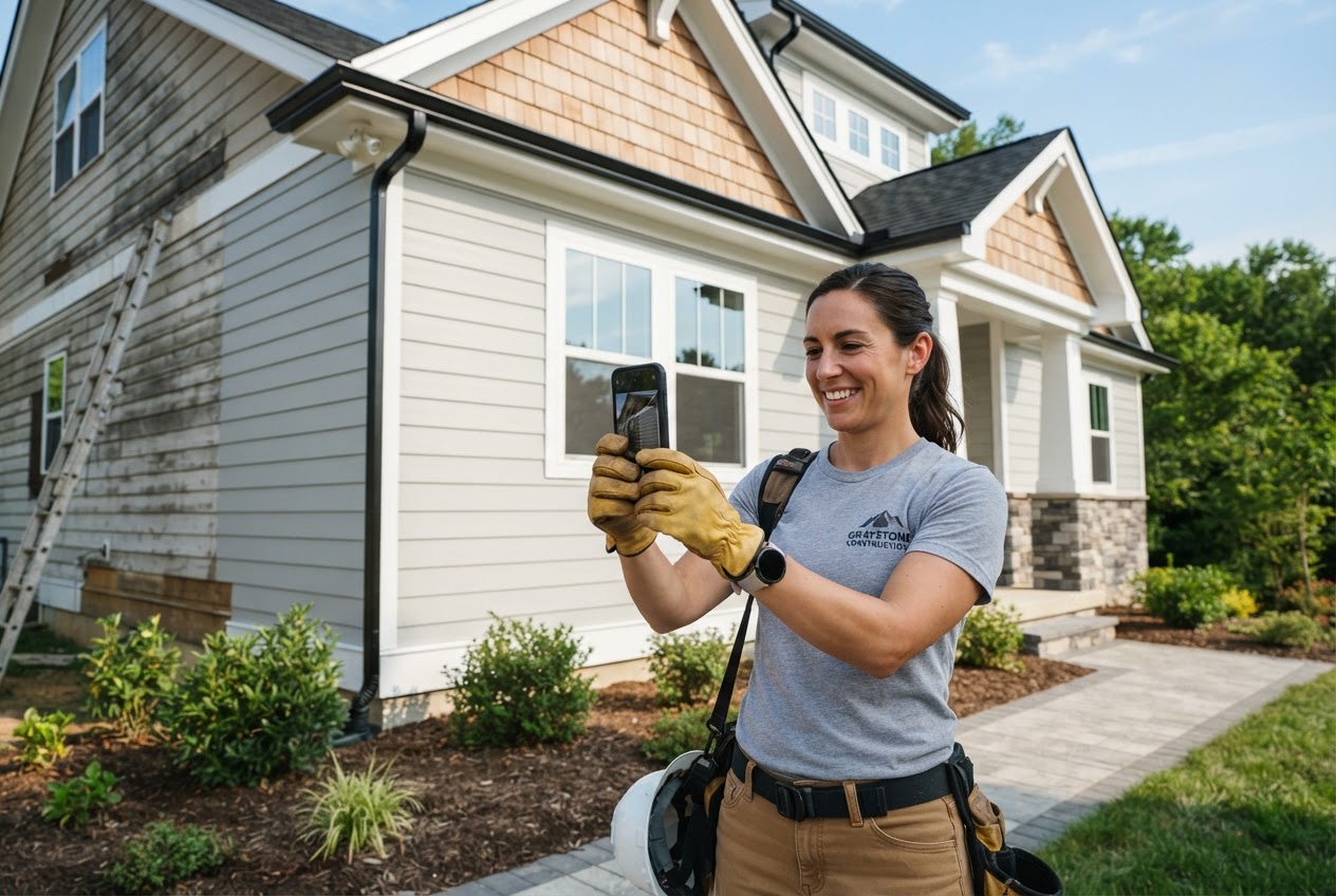 Using jobsite before and after photos to help contractors win jobs