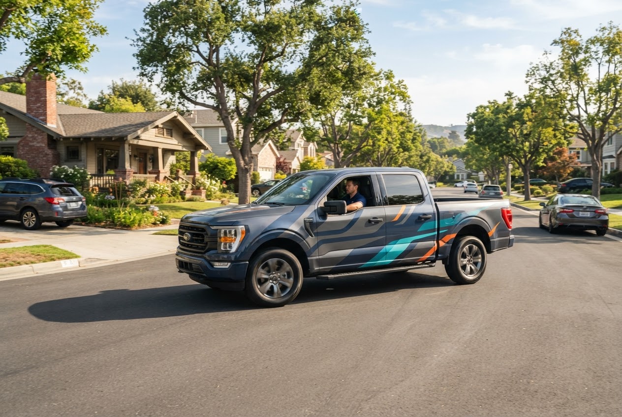 Turning roofer vehicle wraps into visible local marketing assets